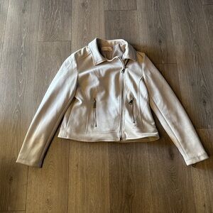 Philosophy Cream faux Leather Jacket medium